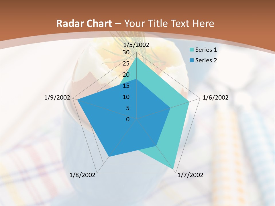 Two Eggs In An Egg Cup On A Table PowerPoint Template