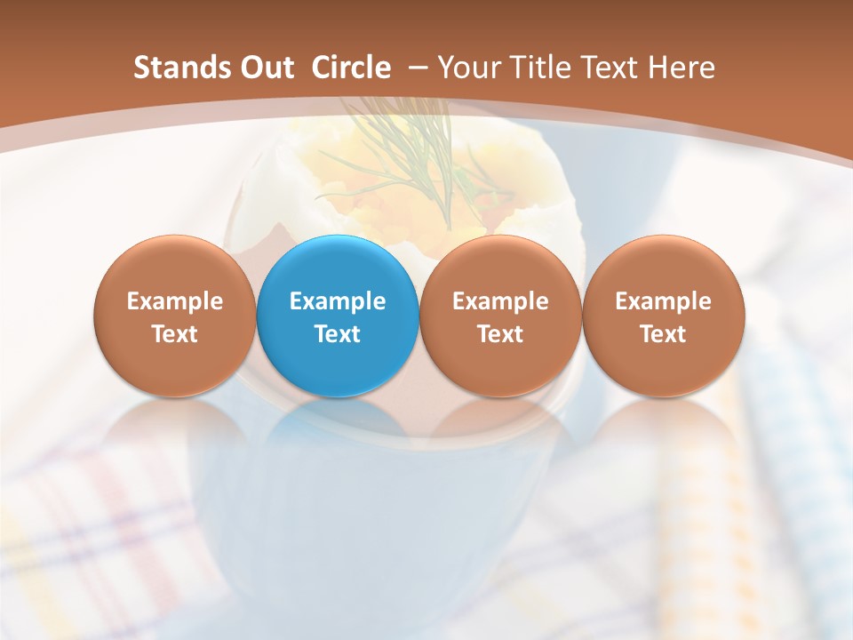 Two Eggs In An Egg Cup On A Table PowerPoint Template