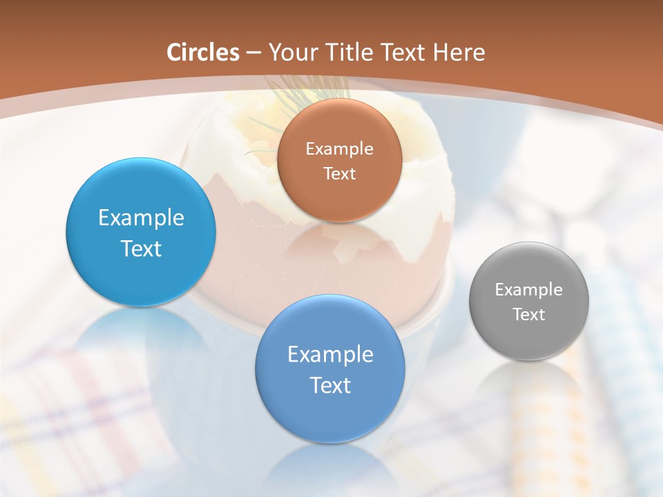 Two Eggs In An Egg Cup On A Table PowerPoint Template
