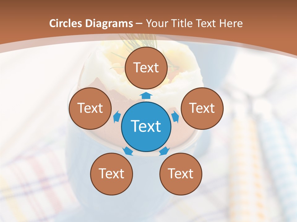 Two Eggs In An Egg Cup On A Table PowerPoint Template