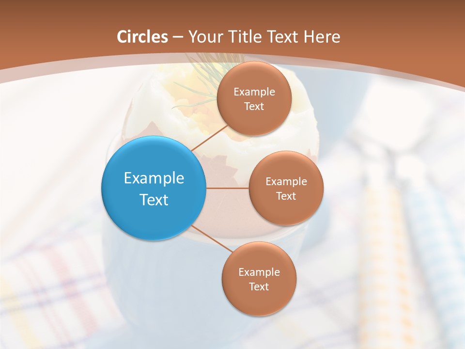 Two Eggs In An Egg Cup On A Table PowerPoint Template