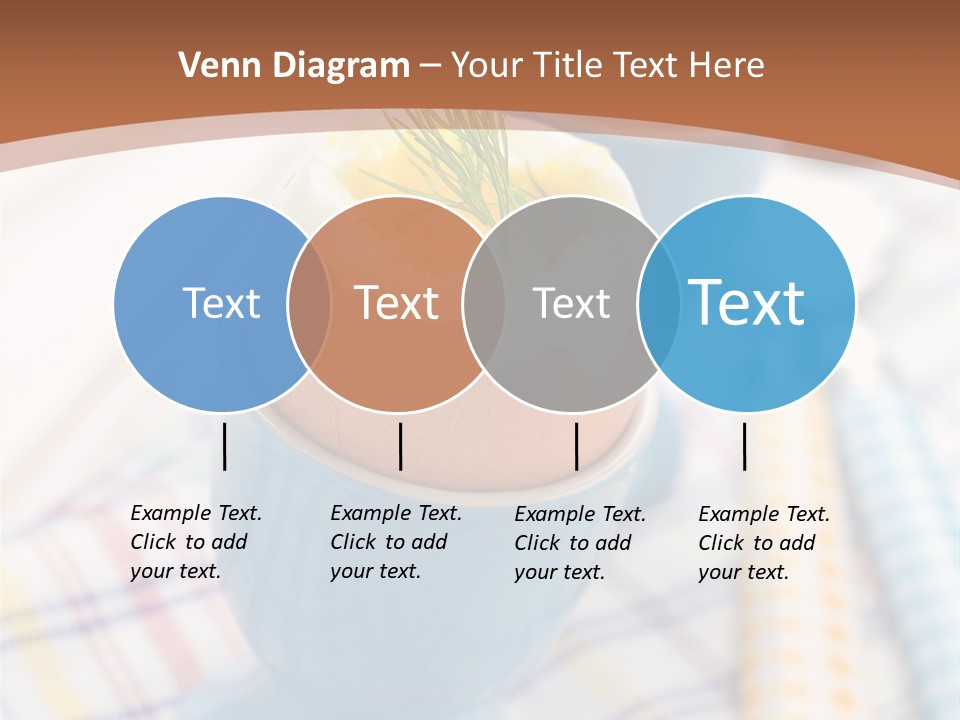 Two Eggs In An Egg Cup On A Table PowerPoint Template