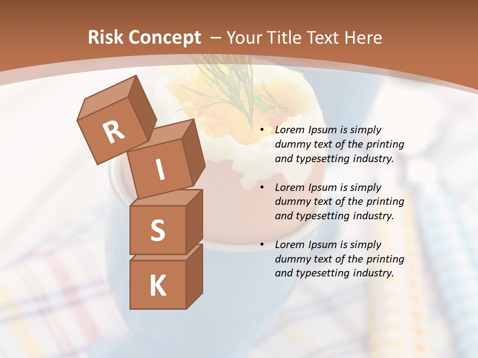 Two Eggs In An Egg Cup On A Table PowerPoint Template