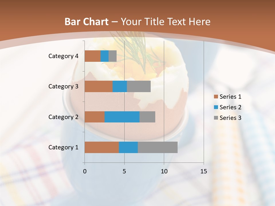 Two Eggs In An Egg Cup On A Table PowerPoint Template