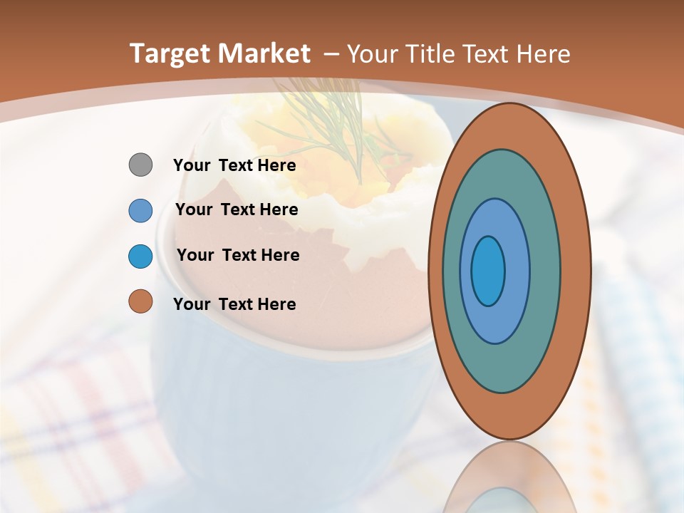 Two Eggs In An Egg Cup On A Table PowerPoint Template