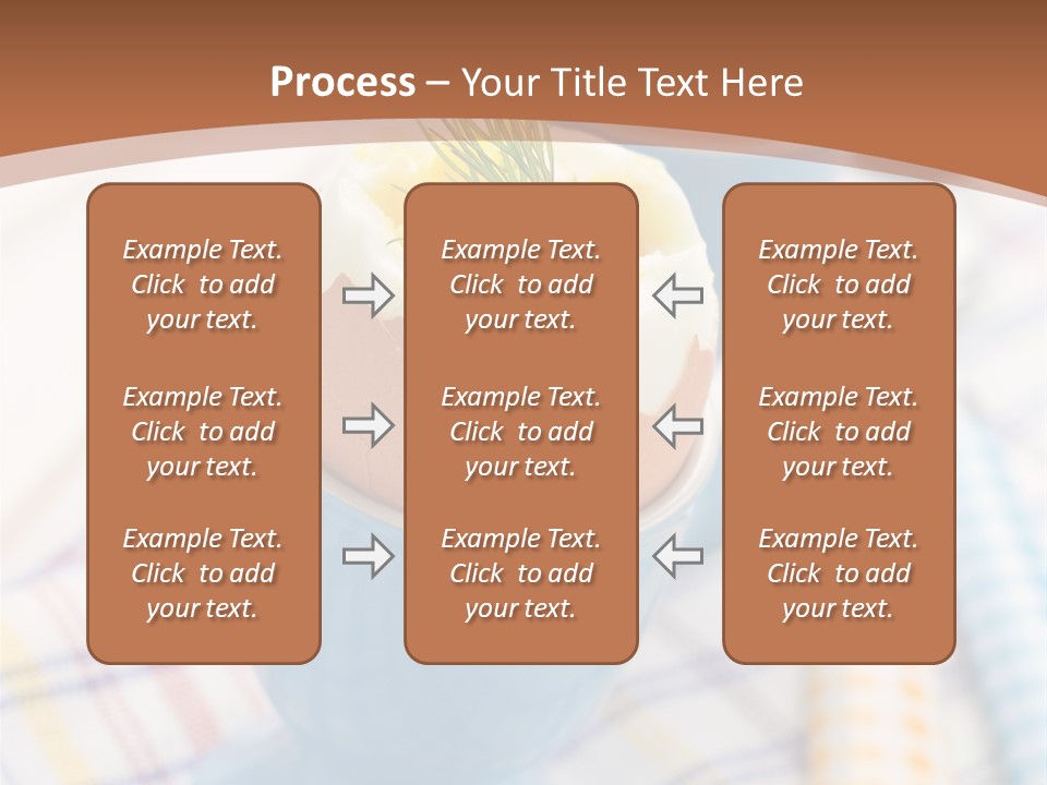 Two Eggs In An Egg Cup On A Table PowerPoint Template