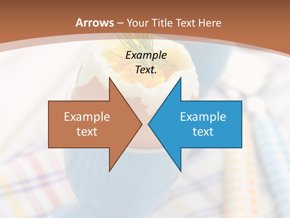 Two Eggs In An Egg Cup On A Table PowerPoint Template