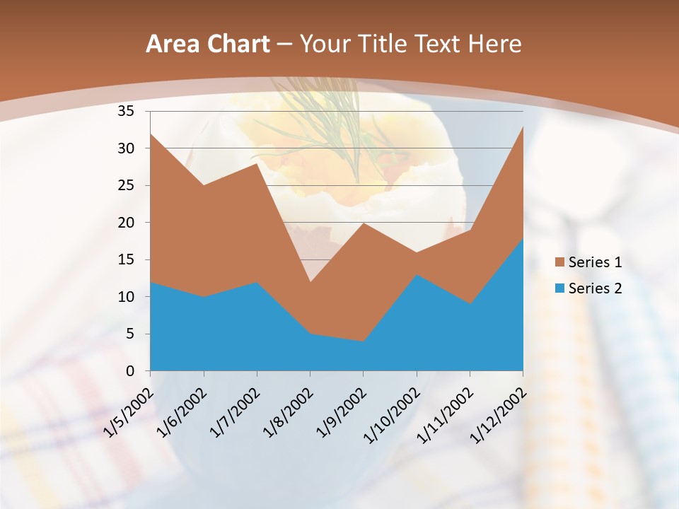 Two Eggs In An Egg Cup On A Table PowerPoint Template