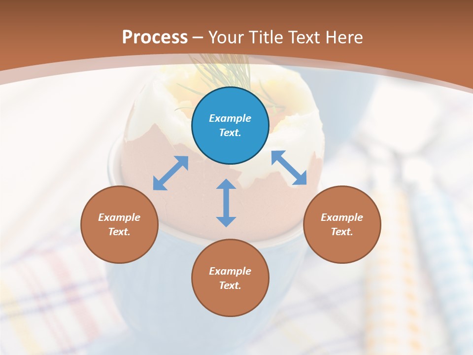 Two Eggs In An Egg Cup On A Table PowerPoint Template