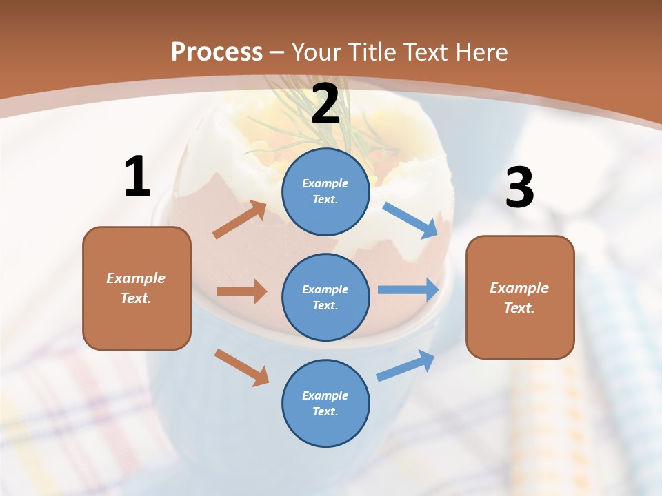 Two Eggs In An Egg Cup On A Table PowerPoint Template