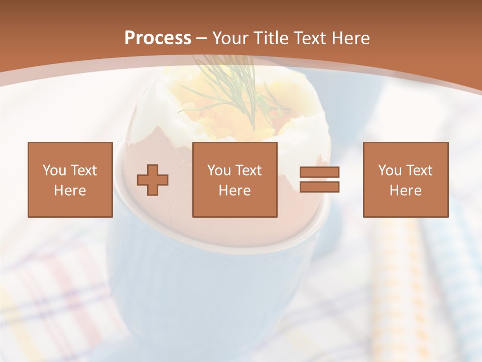 Two Eggs In An Egg Cup On A Table PowerPoint Template