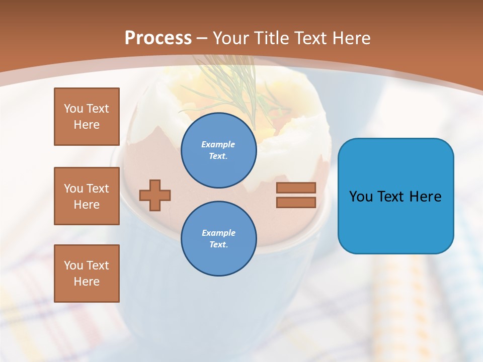 Two Eggs In An Egg Cup On A Table PowerPoint Template