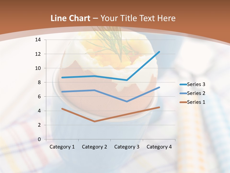Two Eggs In An Egg Cup On A Table PowerPoint Template