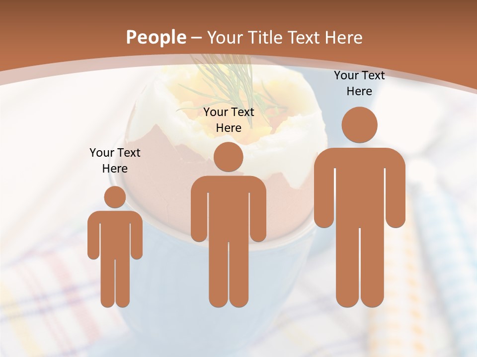 Two Eggs In An Egg Cup On A Table PowerPoint Template