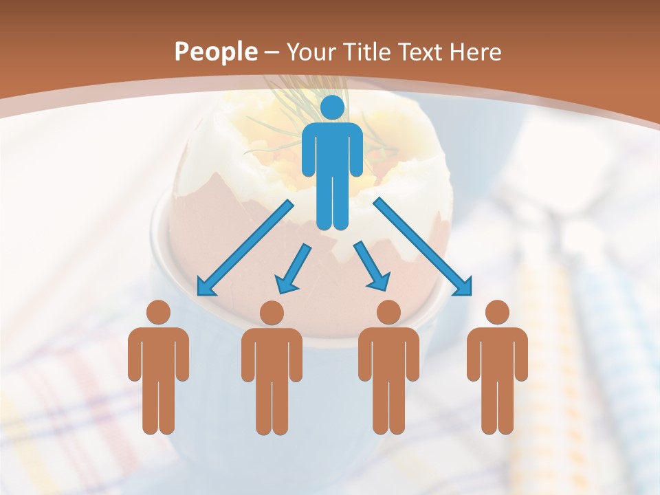 Two Eggs In An Egg Cup On A Table PowerPoint Template