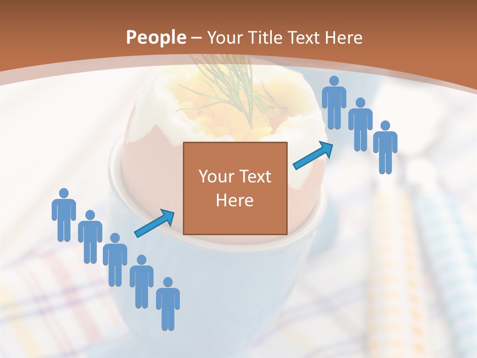 Two Eggs In An Egg Cup On A Table PowerPoint Template