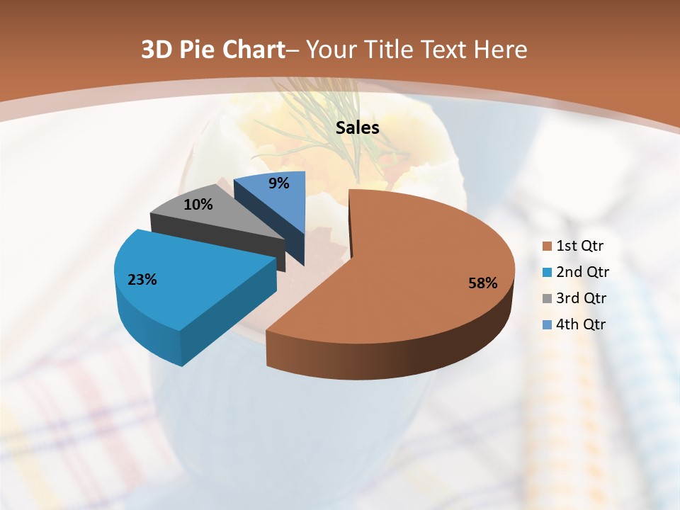Two Eggs In An Egg Cup On A Table PowerPoint Template