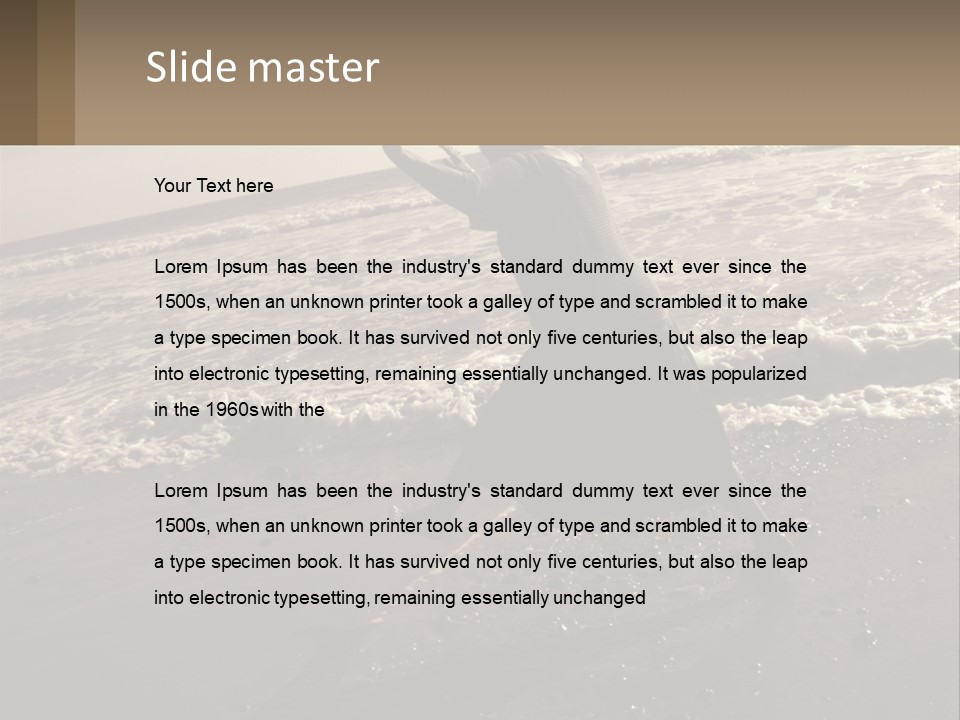 A Woman Walking On The Beach With Her Arms In The Air PowerPoint Template