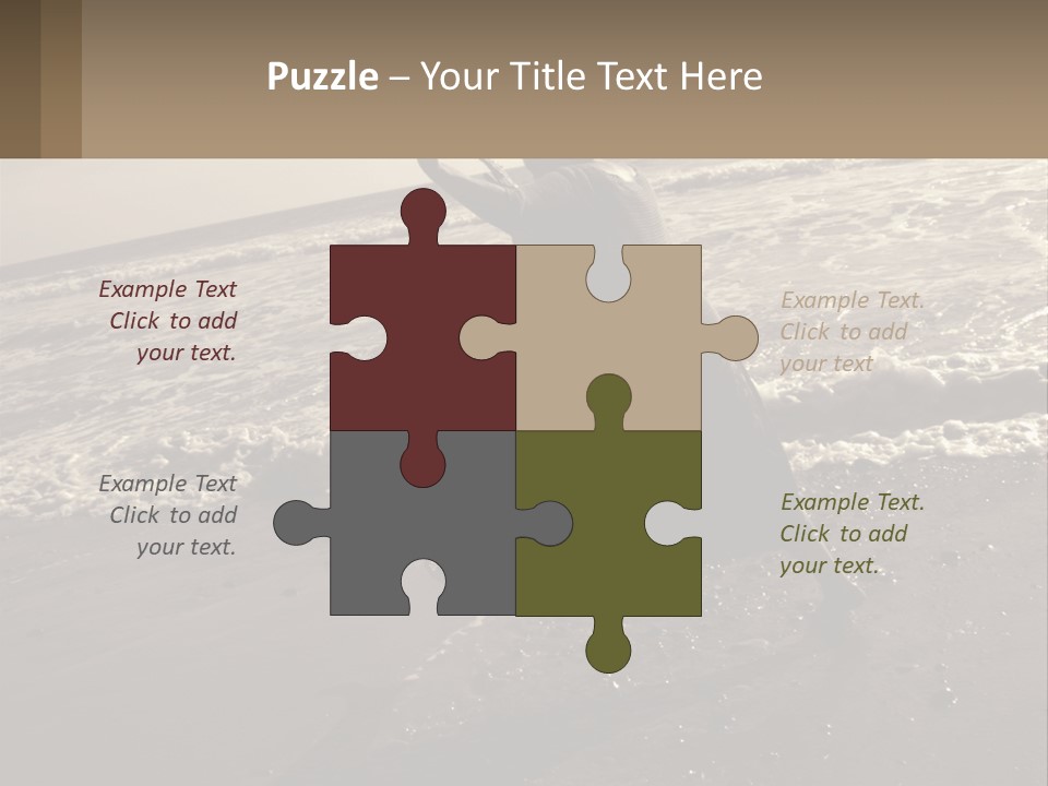 A Woman Walking On The Beach With Her Arms In The Air PowerPoint Template