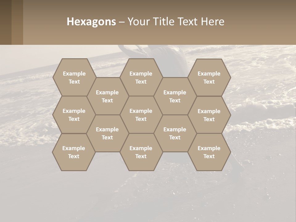 A Woman Walking On The Beach With Her Arms In The Air PowerPoint Template