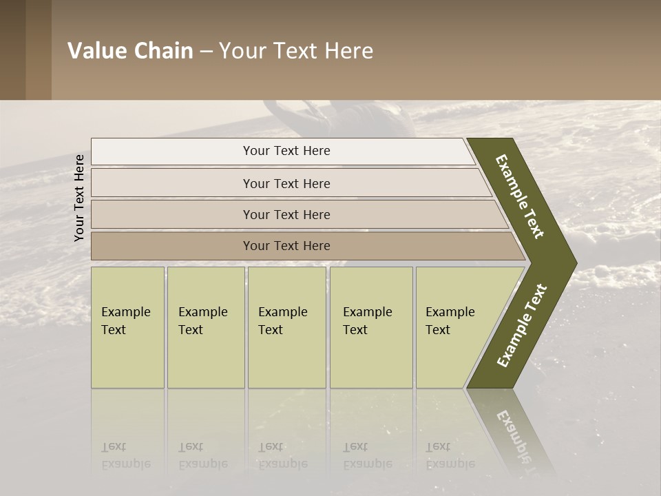 A Woman Walking On The Beach With Her Arms In The Air PowerPoint Template