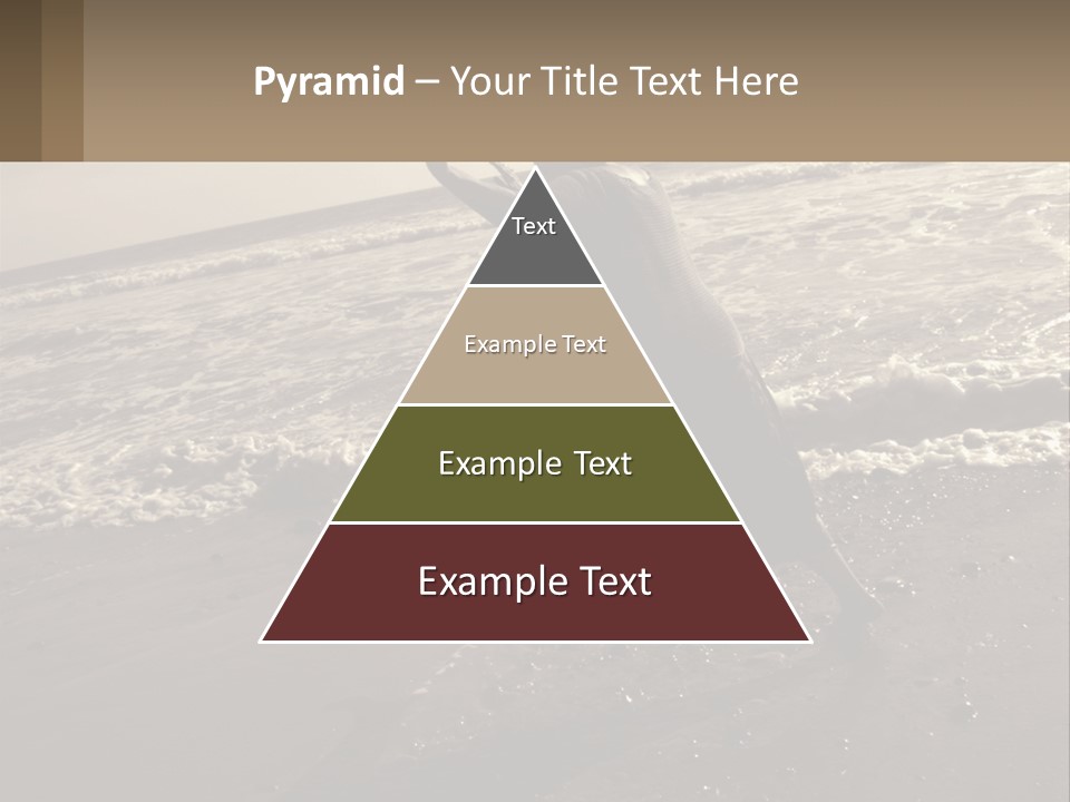 A Woman Walking On The Beach With Her Arms In The Air PowerPoint Template