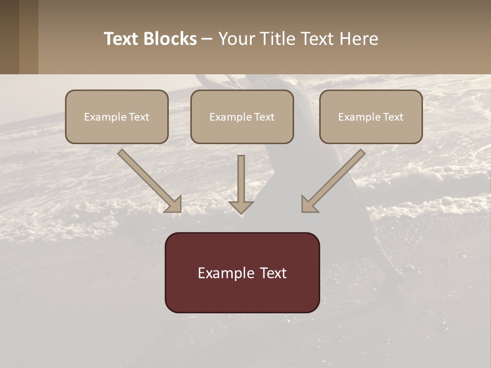 A Woman Walking On The Beach With Her Arms In The Air PowerPoint Template