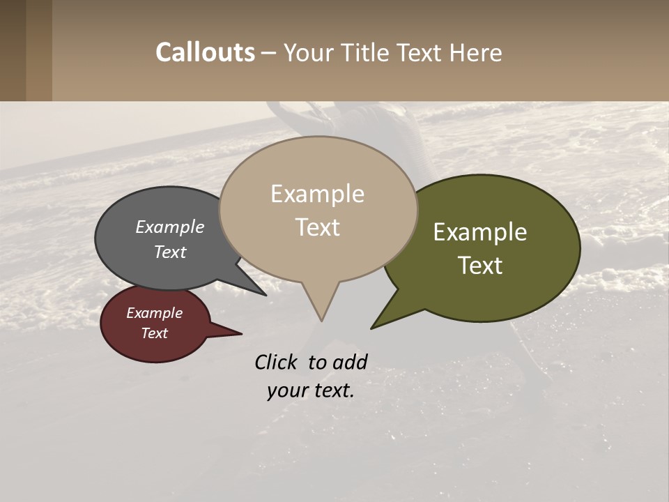 A Woman Walking On The Beach With Her Arms In The Air PowerPoint Template