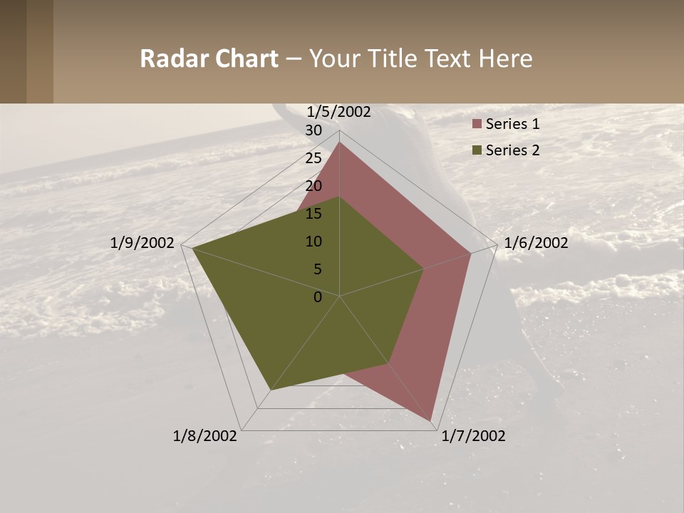 A Woman Walking On The Beach With Her Arms In The Air PowerPoint Template