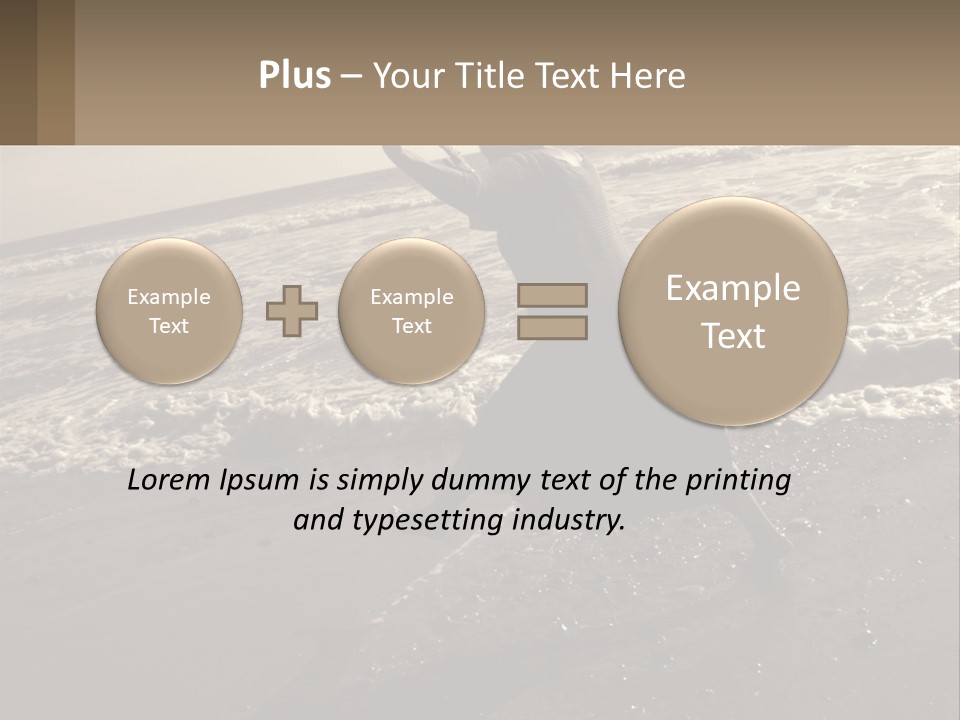 A Woman Walking On The Beach With Her Arms In The Air PowerPoint Template