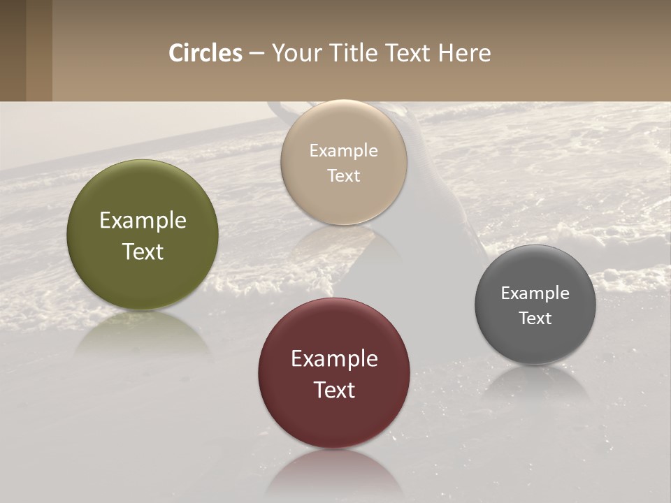 A Woman Walking On The Beach With Her Arms In The Air PowerPoint Template