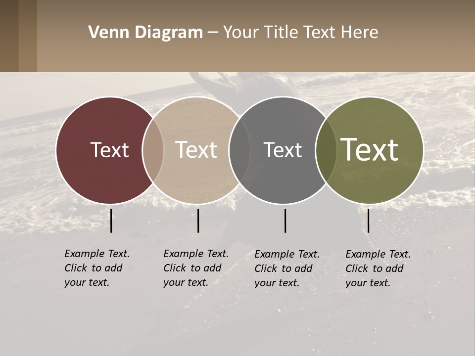 A Woman Walking On The Beach With Her Arms In The Air PowerPoint Template