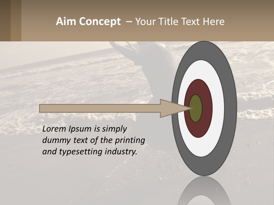 A Woman Walking On The Beach With Her Arms In The Air PowerPoint Template