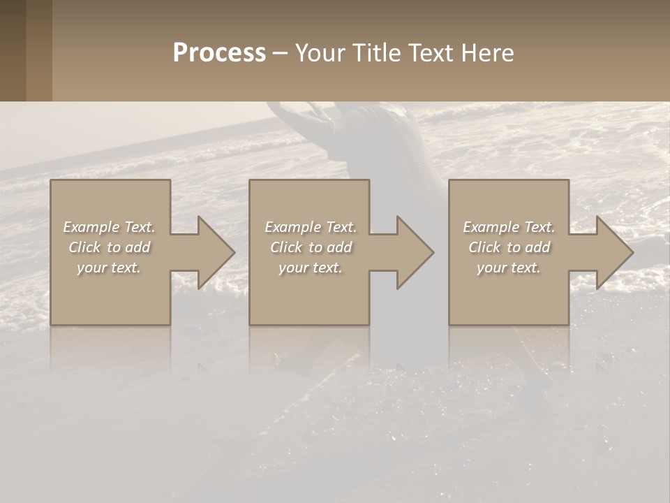 A Woman Walking On The Beach With Her Arms In The Air PowerPoint Template