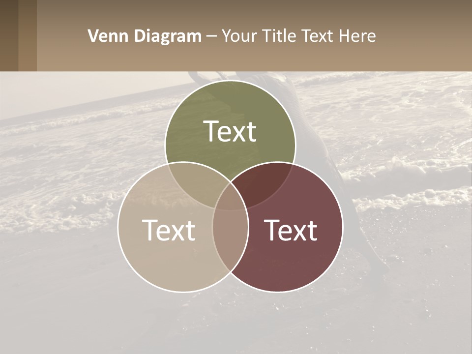 A Woman Walking On The Beach With Her Arms In The Air PowerPoint Template