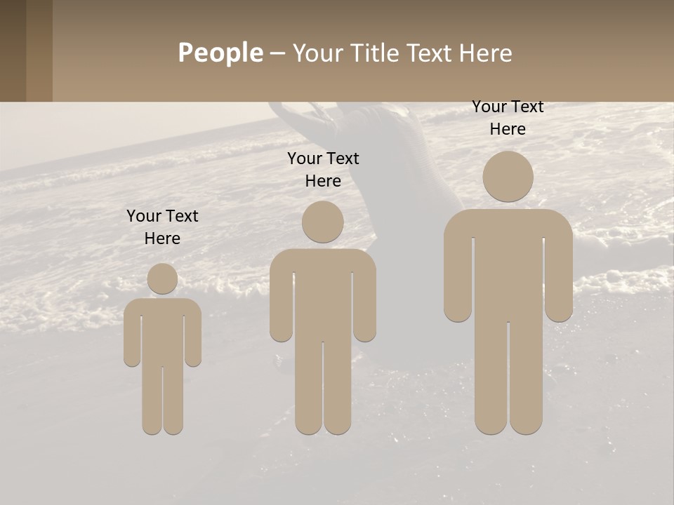 A Woman Walking On The Beach With Her Arms In The Air PowerPoint Template