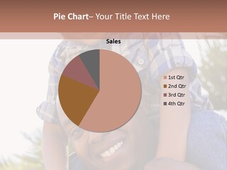 A Man Holding A Child On His Shoulders PowerPoint Template