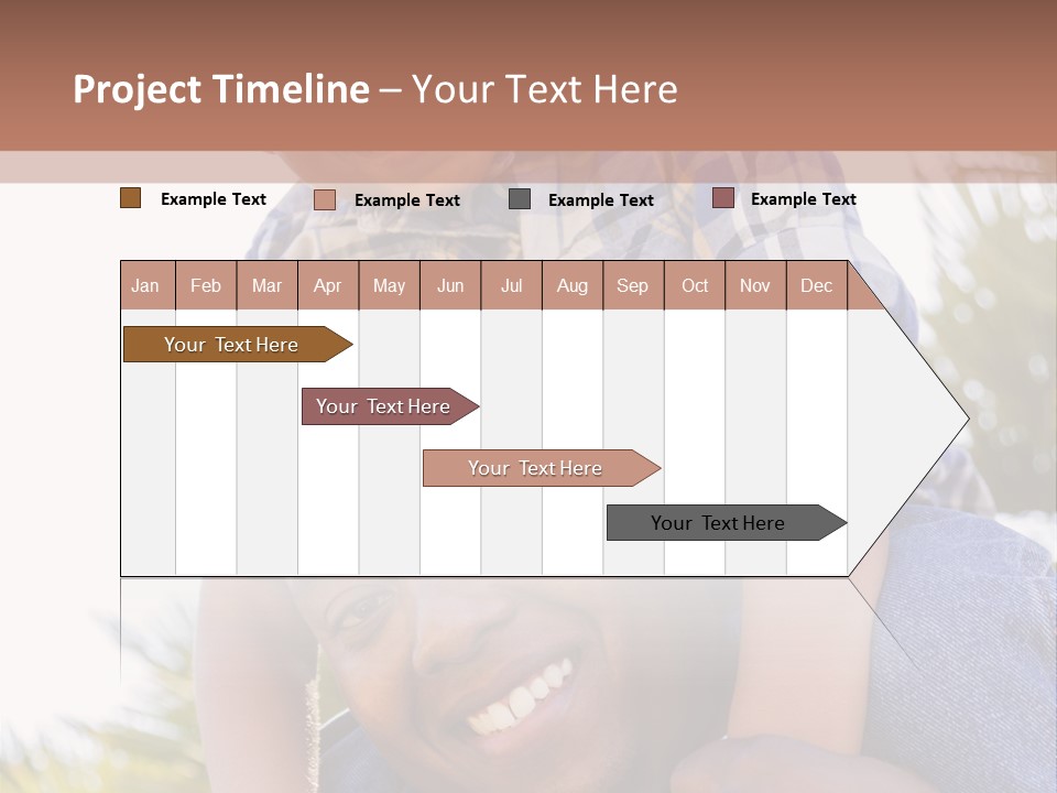 A Man Holding A Child On His Shoulders PowerPoint Template