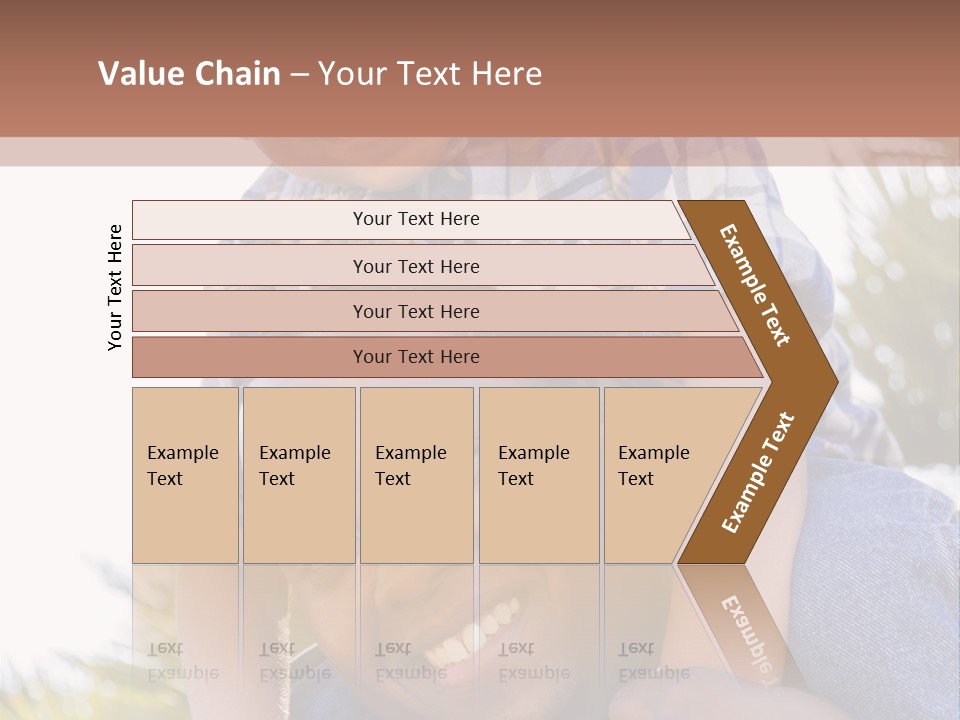 A Man Holding A Child On His Shoulders PowerPoint Template