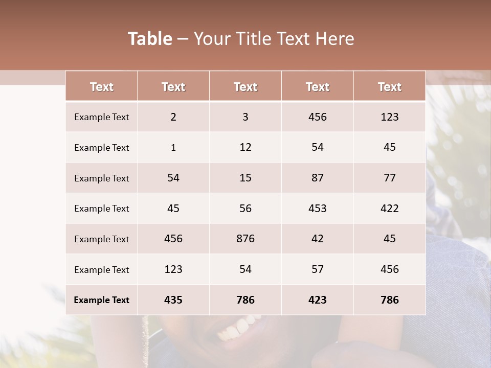 A Man Holding A Child On His Shoulders PowerPoint Template