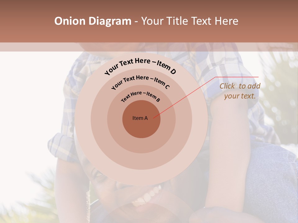 A Man Holding A Child On His Shoulders PowerPoint Template