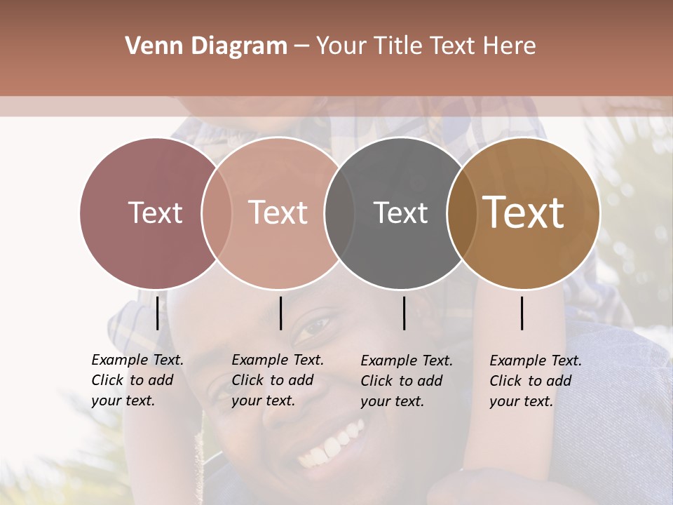 A Man Holding A Child On His Shoulders PowerPoint Template