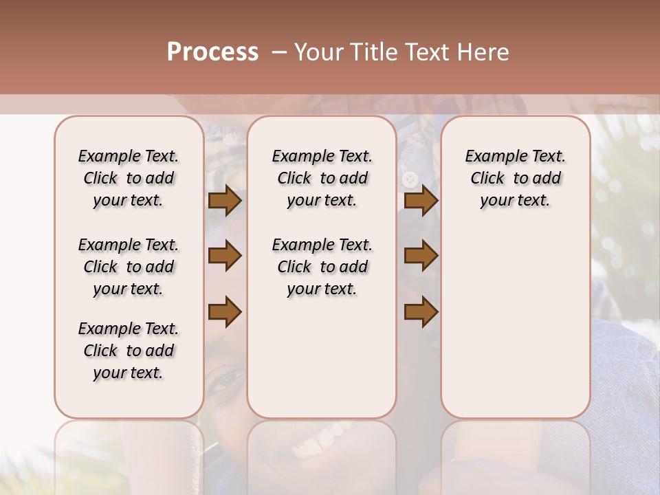 A Man Holding A Child On His Shoulders PowerPoint Template