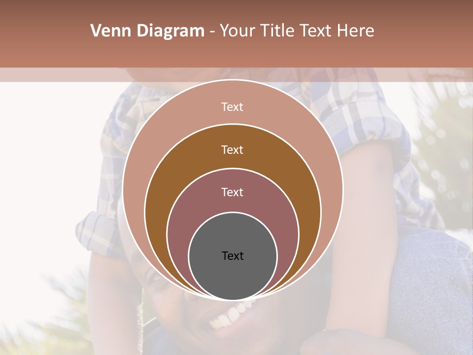 A Man Holding A Child On His Shoulders PowerPoint Template