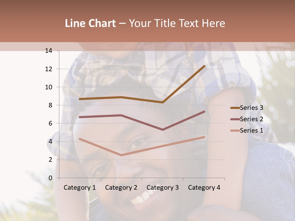 A Man Holding A Child On His Shoulders PowerPoint Template