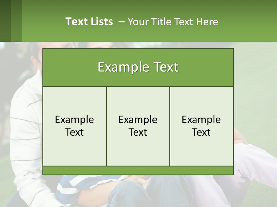 A Family Is Posing For A Picture In The Grass PowerPoint Template