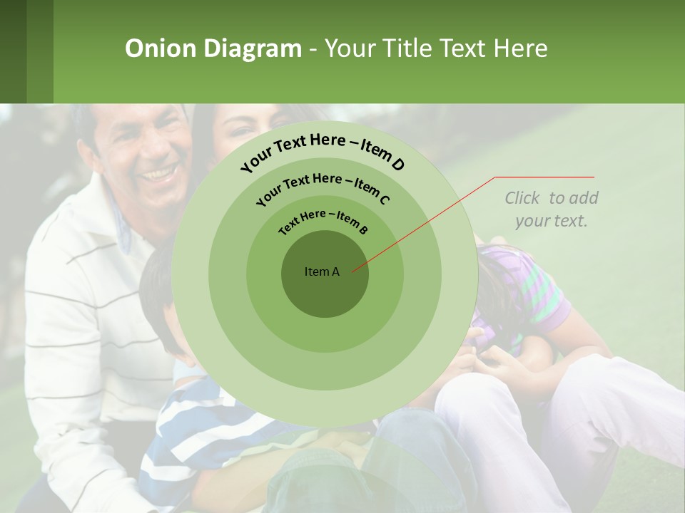 A Family Is Posing For A Picture In The Grass PowerPoint Template