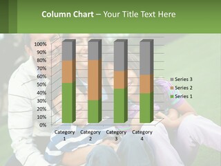 A Family Is Posing For A Picture In The Grass PowerPoint Template
