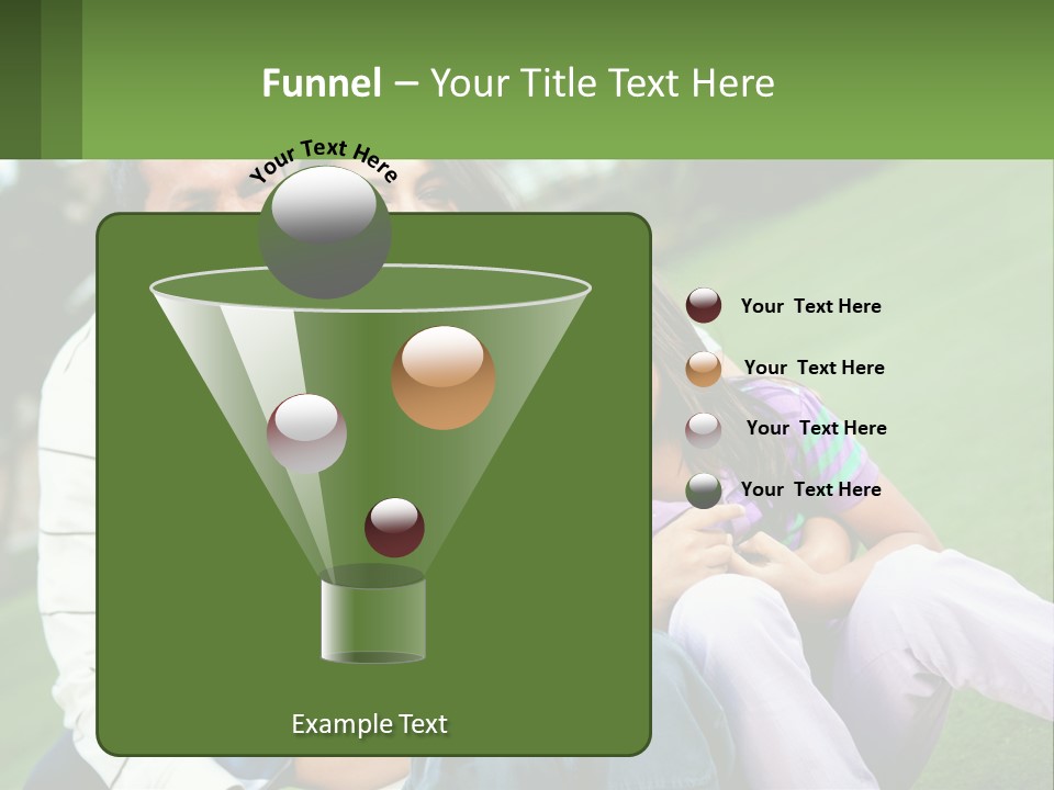 A Family Is Posing For A Picture In The Grass PowerPoint Template