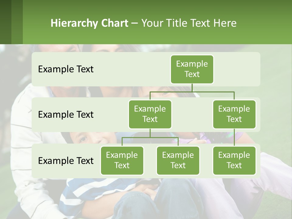 A Family Is Posing For A Picture In The Grass PowerPoint Template